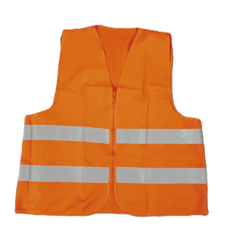 CHALECO TIPO CASACA NARANJA CIERRE