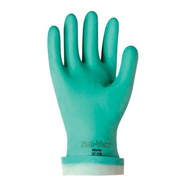 GUANTE DE NITRILO SOLVEX VERDE PAQ 12 PZAS