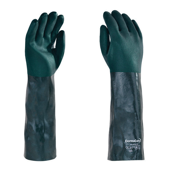 GUANTE DE PVC REC VERDE TOTAL 45 CM 44-418