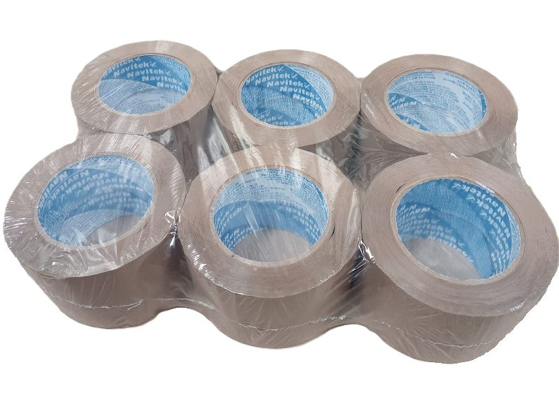 CINTA T240 CANELA 3" 72X150 NAVITEK (PAQUETE 6 PIEZAS)