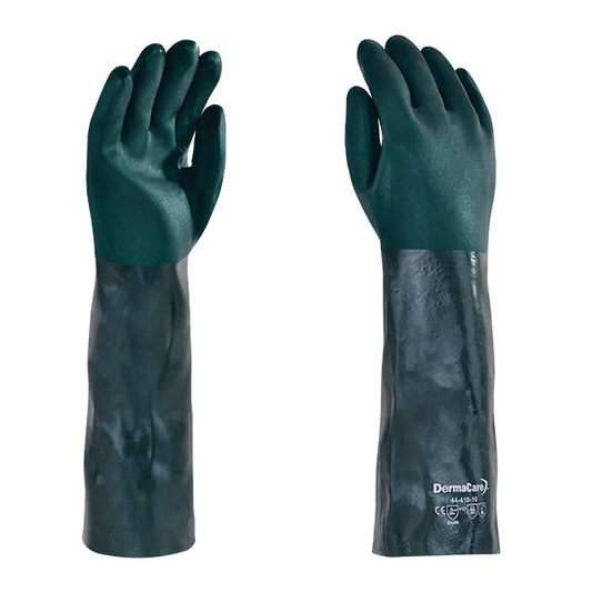 GUANTE DE PVC REC VERDE TOTAL 45 CM 44-418
